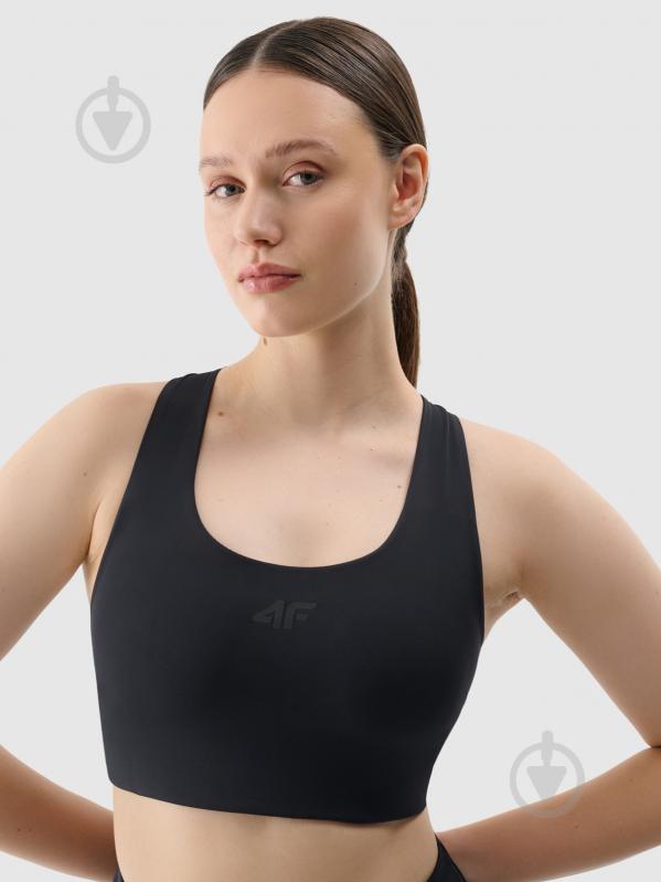 Бра 4F SPORT BRA F152 р.S черный - фото 3