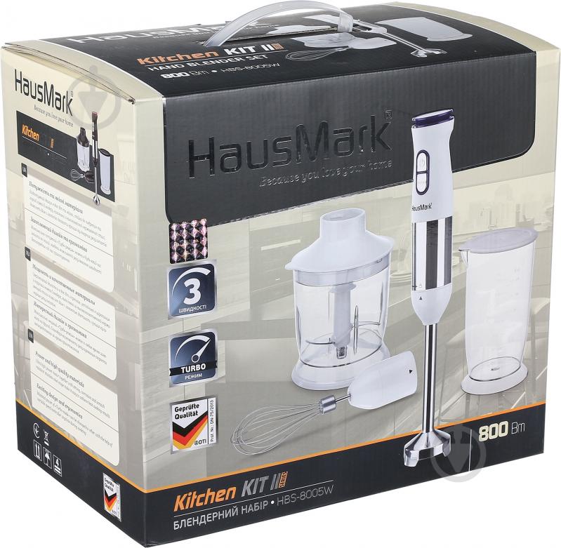 Блендер погружной HausMark HBS-8005W - фото 5