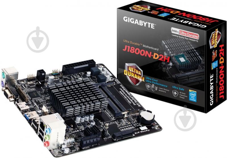 Материнская плата Gigabyte GA-J1800N-D2H (Integrated CPU, SoC, mini ITX) - фото 3