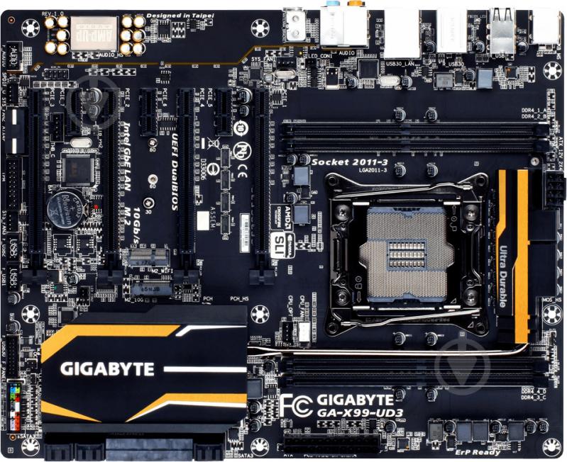 Материнська плата Gigabyte GA-X99-UD3 (Socket 2011-3, Intel X99, ATX) - фото 1