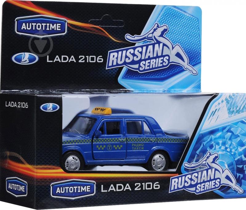 Автомодель Autotime 1:43 Лада 2106 такси синий 11469W-CIS - фото 5 Автомодель Autotime 1:43 Лада 2106 такси синий 11469W-CIS - фото 5