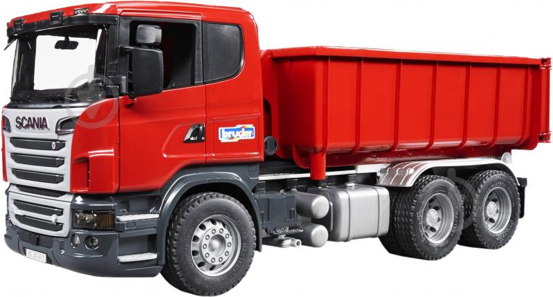 Самосвал Bruder Scania со съемным контейнером 1:16 3522 - фото 1