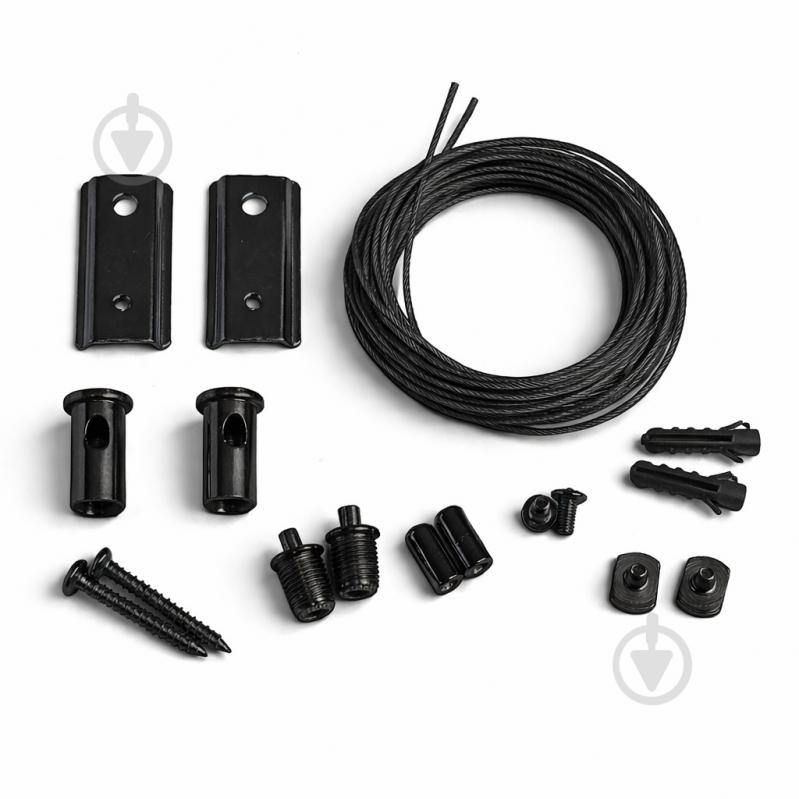 Набор тросового подвеса для шины LIGHT SET SAPSAN WIRE-SET черный - фото 1
