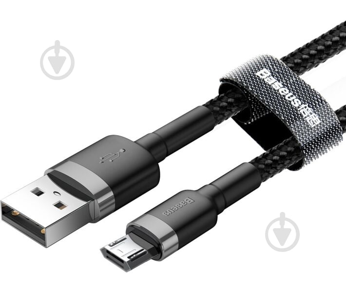 Кабель BASEUS Cafule Cable USB to Micro 2.4A 1 м черный (468717) - фото 4