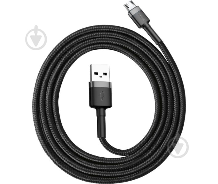 Кабель BASEUS Cafule Cable USB to Micro 2.4A 1 м черный (468717) - фото 2