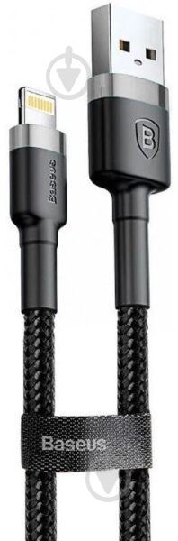 Кабель BASEUS Cafule USB-Lightning (CALKLF-CG1) 2 м черный (656866) - фото 3 Кабель BASEUS Cafule USB-Lightning (CALKLF-CG1) 2 м черный (656866) - фото 3