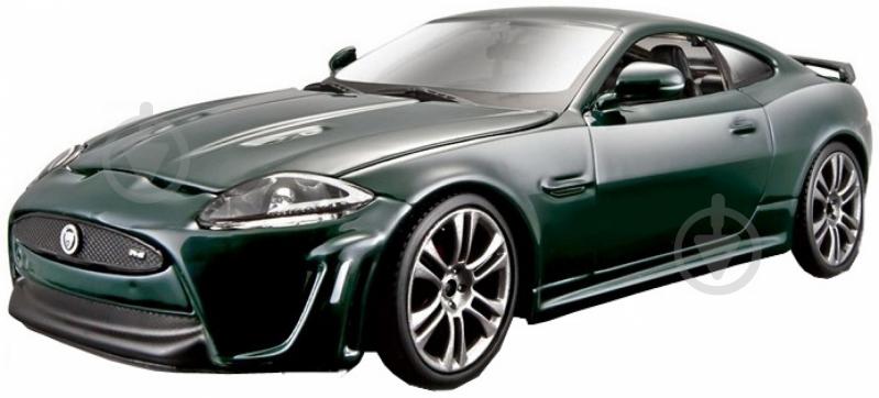 Автоконструктор Bburago 1:24 Jaguar XKR-S темно-зеленый 18-25118 - фото 1