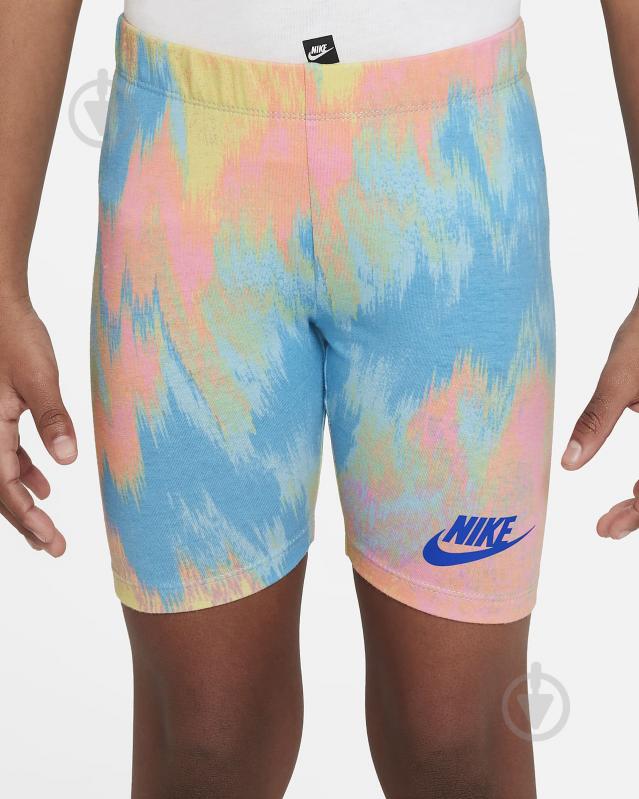 Велосипедки Nike PRINTED CLUB BIKE SHORT 36K429-U5V р. 3YRS голубой - фото 1