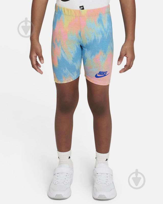 Велосипедки Nike PRINTED CLUB BIKE SHORT 36K429-U5V р. 3YRS голубой - фото 3