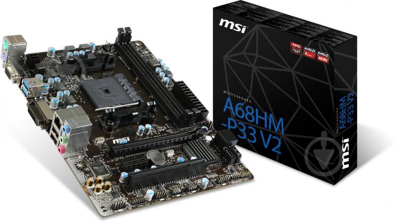 Материнська плата MSI A68HM-P33_V2 (Socket FM2+, AMD A68H, mirco ATX) - фото 5