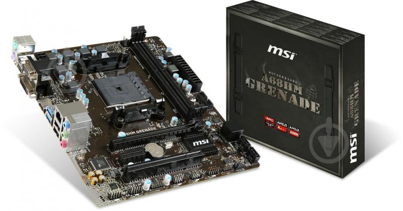 Материнская плата MSI A68HM_GRENADE (Socket FM2+, AMD A68H, mirco ATX) - фото 5