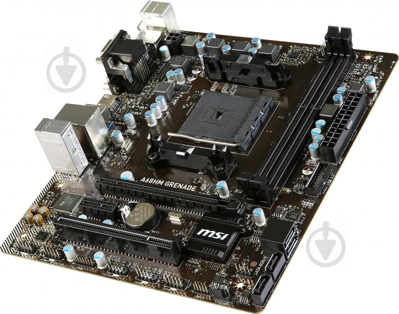 Материнская плата MSI A68HM_GRENADE (Socket FM2+, AMD A68H, mirco ATX) - фото 3