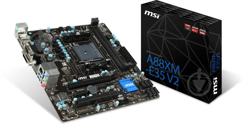 Материнська плата MSI A88XM-E35_V2 (Socket FM2+, AMD A88X, mirco ATX) - фото 5