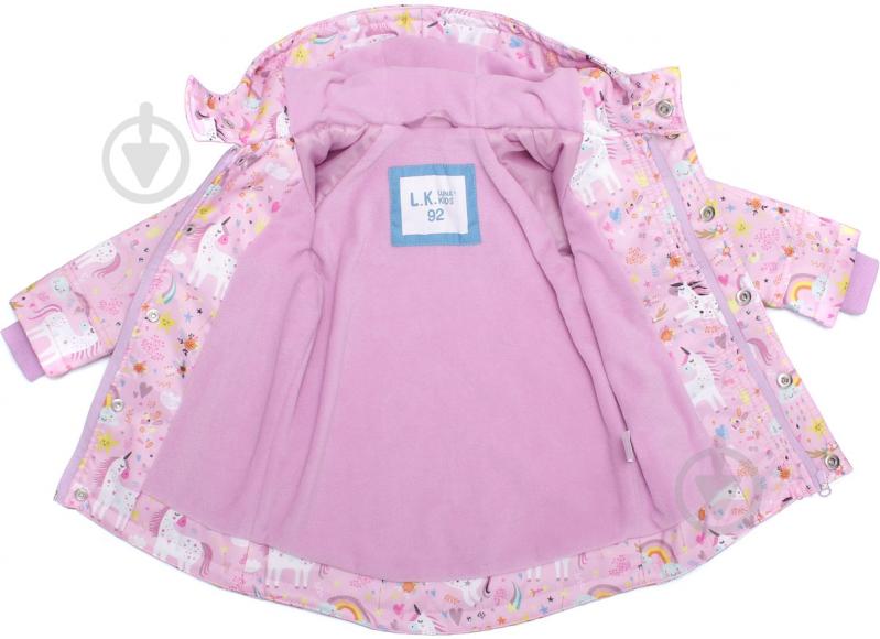 Куртка дитяча для дівчинки Luna Kids LK-201-3 р.92 різнокольоровий - фото 6