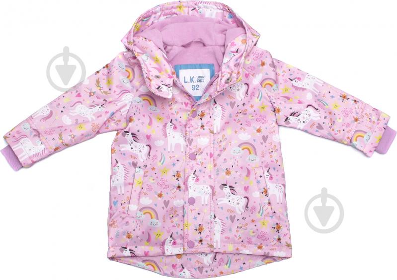 Куртка дитяча для дівчинки Luna Kids LK-201-3 р.92 різнокольоровий - фото 4