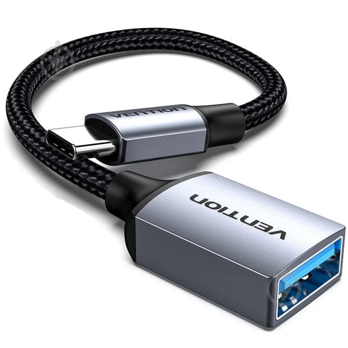Переходник USB Vention 0,15 м черный (CCXHB) - фото 1