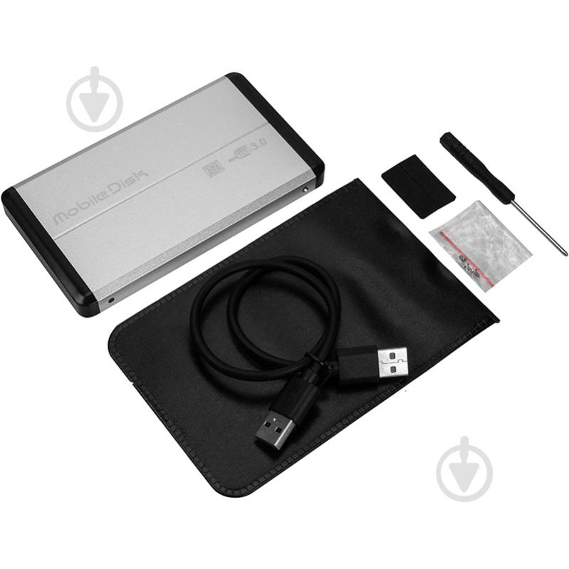 Зовнішній карман PowerPlant для HDD 2.5" USB3.0, 6.5 см HC380015 - фото 3