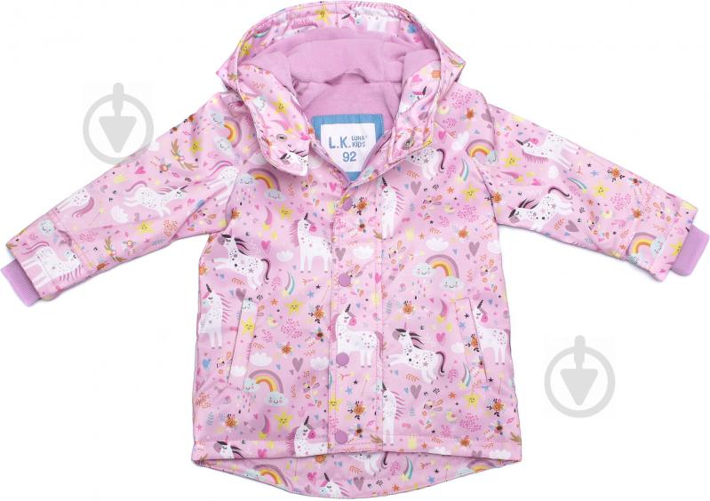 Куртка детская для девочки Luna Kids LK-201-3 р.104 разноцветный - фото 4