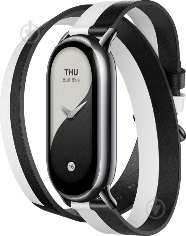 Ремінець Xiaomi Smart Band 8 Black White (BHR7296CN) 1001699 - фото 3