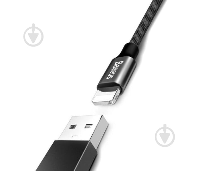 Кабель BASEUS USB to Lightning (CALYW-01) 1,2 м черный (1011166) - фото 5