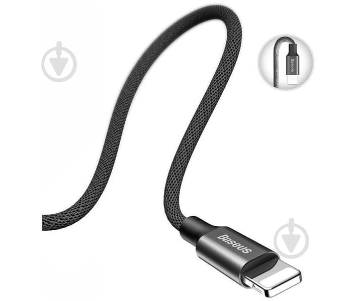 Кабель BASEUS USB to Lightning (CALYW-01) 1,2 м черный (1011166) - фото 3