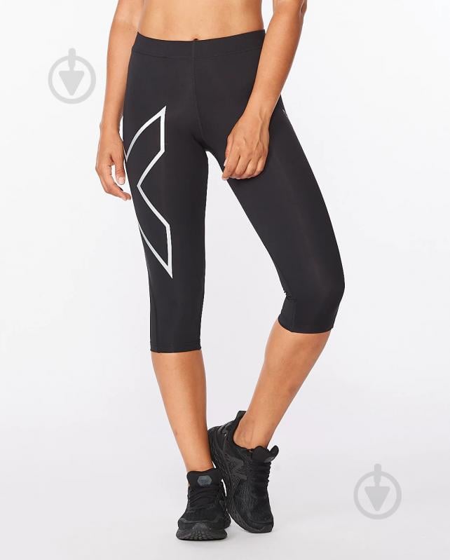 Лосины 2XU Core Compression 3/4 Tights WA4175b_BLK/SIL р.XS черный - фото 1