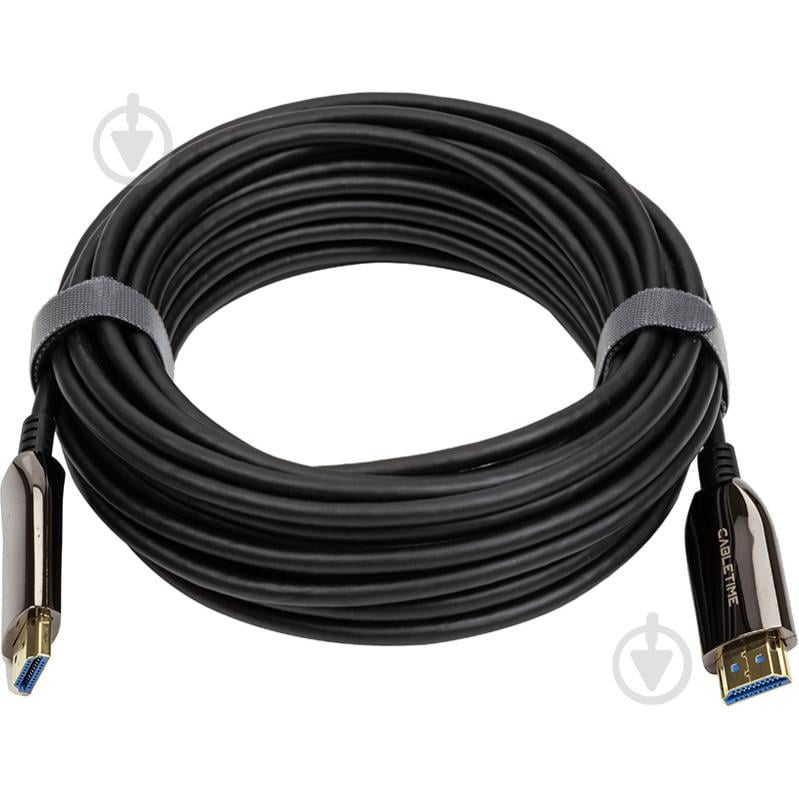 Кабель PowerPlant Cabletime HDMI (M) - HDMI (M), 2.1V, 8K, 60Hz, 48Gbps, 10м 10 м black (CA914029) - фото 2