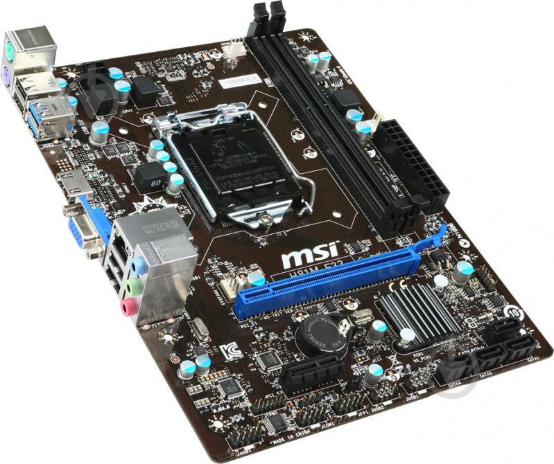 Материнська плата MSI H81M-E33 (Socket 1150, Intel H81, mirco ATX) - фото 2