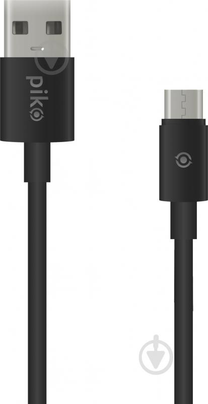 Кабель Piko Micro USB CB-UM10 0,2 м черный (697031) - фото 1