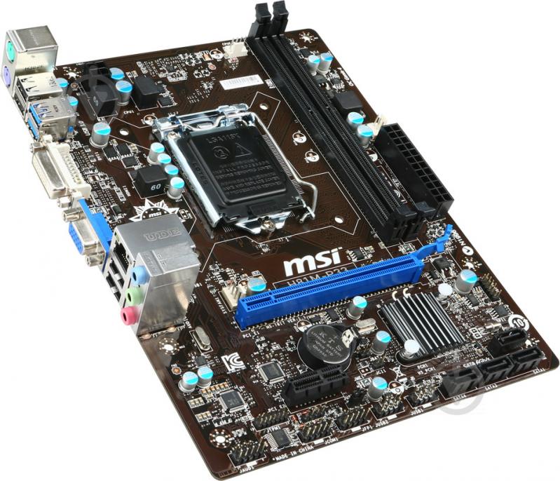 Материнская плата MSI H81M-P33 (Socket 1150, Intel H81, mirco ATX) - фото 2