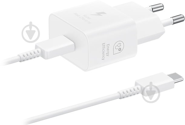 Зарядное устройство Samsung 25W Type-C Cable White (EP-T2510XWEGEU) - фото 1