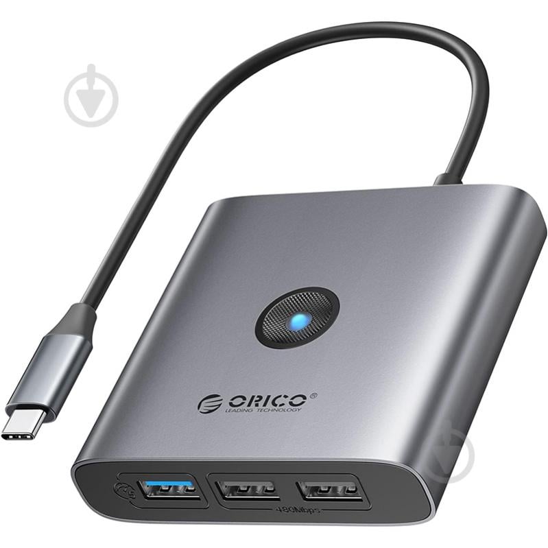 USB-хаб Orico Type-C 5-в-1 Docking Station (5Gbps) (FAX3-5P-GY-EP) - фото 1