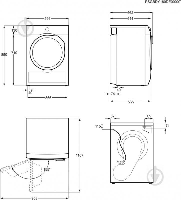 Сушильна машина Electrolux EW8HR359S - фото 11