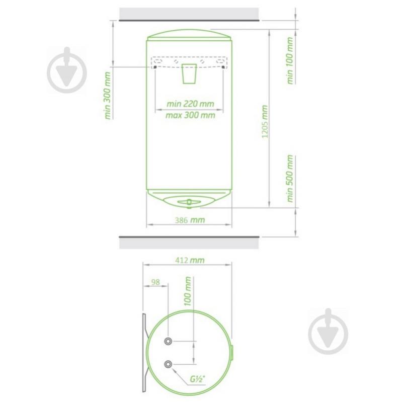 Бойлер Tesy Bilight Slim 80 л, мокрий ТЕН 2,0 кВт (GCV803520B11TSRC) 304131 - фото 2