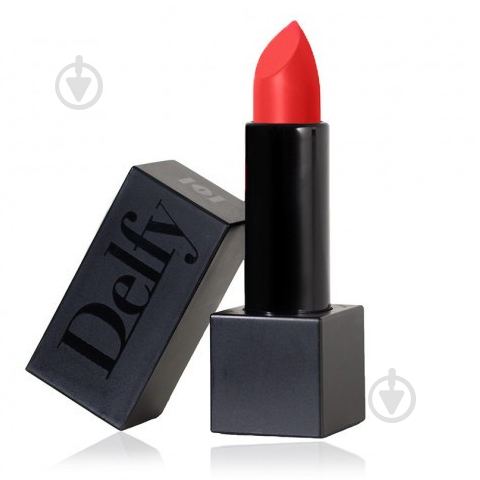 Помада губна Delfy Velvetly Matte Poppy Red 4 г - фото 1