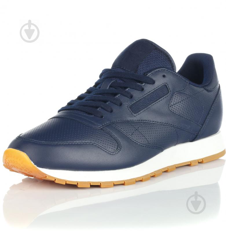 Кросівки чоловічі літні Reebok CL Leather PG BD1641 р.44,5 сині - фото 2