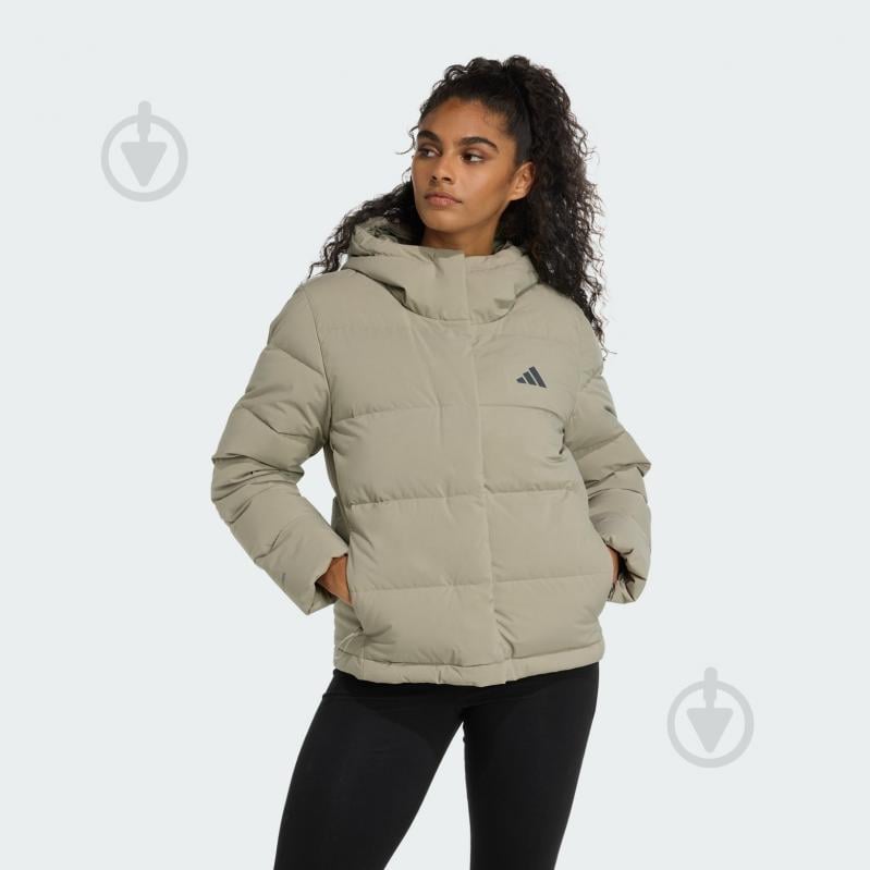 Пуховик женский зимний Adidas W HELIONIC HD J JX3027 р.S бежевый - фото 1