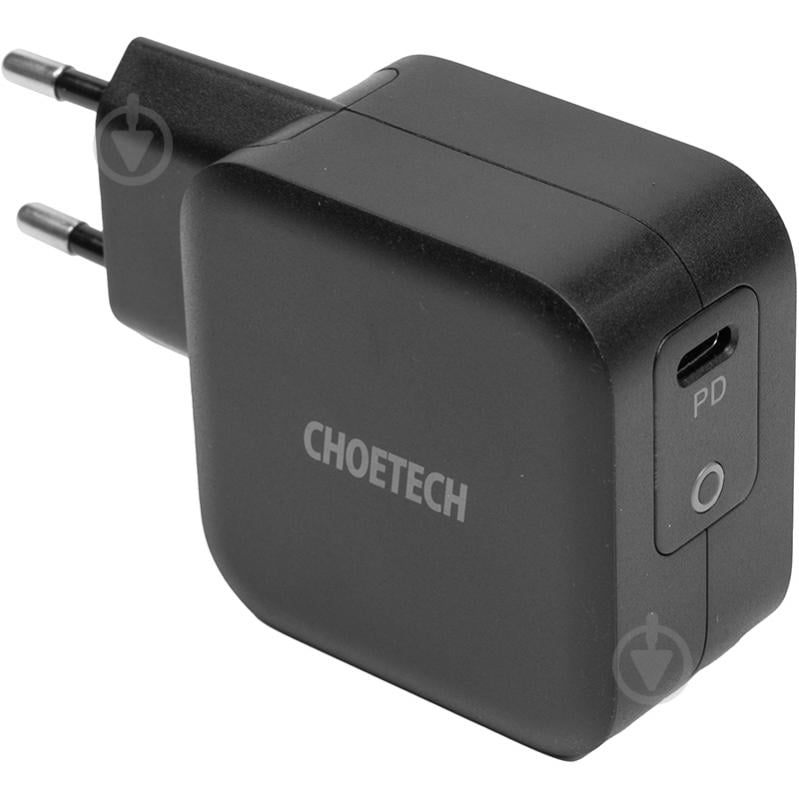 Зарядное устройство Choetech GaN USB Type-C + Type-C кабель, 61W, PD - фото 2