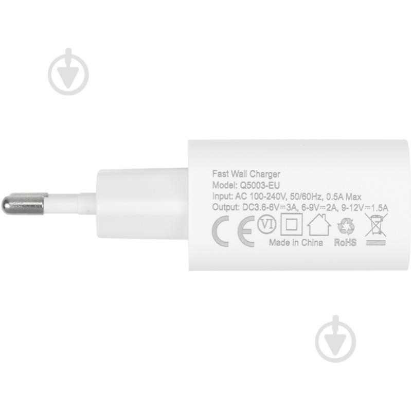 Зарядное устройство Choetech USB Type-A, 18W, QC3.0 - фото 4