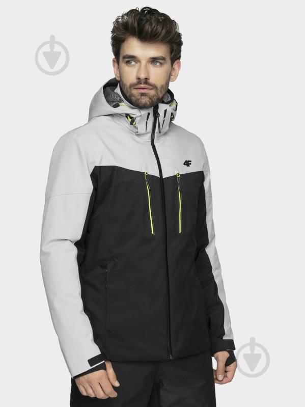 Куртка чоловіча демісезонна 4F H4Z20-KUMN008-27S р.L сіра - фото 6 Куртка чоловіча демісезонна 4F H4Z20-KUMN008-27S р.L сіра - фото 6