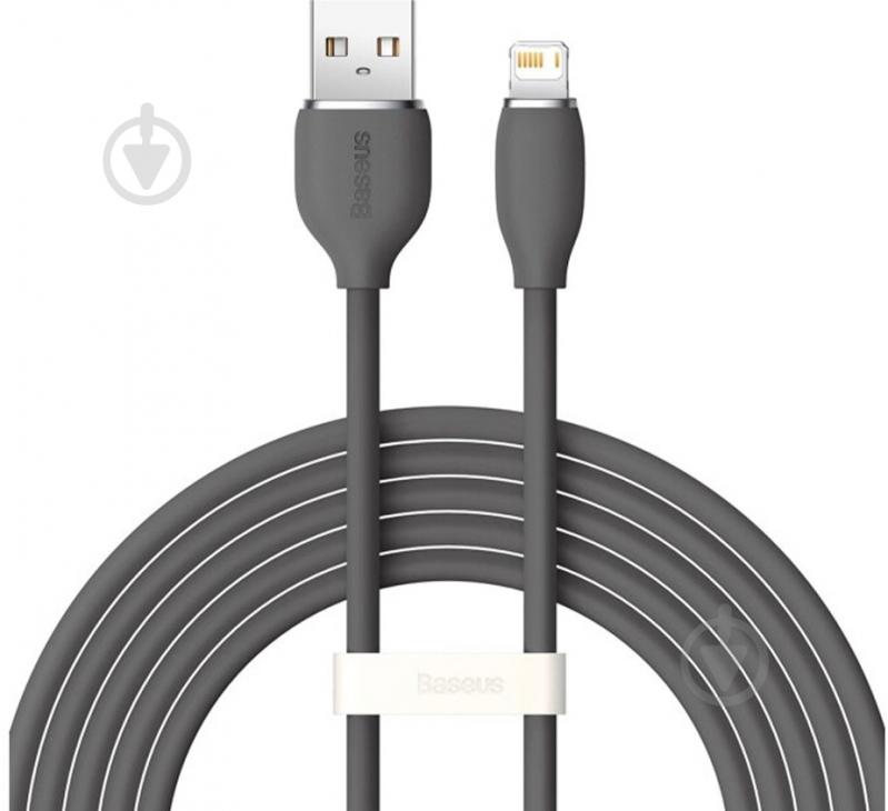 Кабель BASEUS USB to Lightning 2.4A (CAGD000101) 2 м черный (1011142) - фото 1
