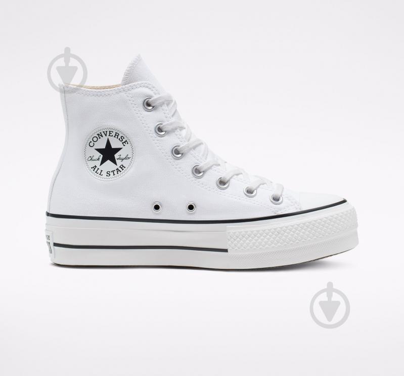 Кеды Converse CHUCK TAYLOR ALL STAR PLATFORM CANVAS 560846C р.36 белый - фото 1