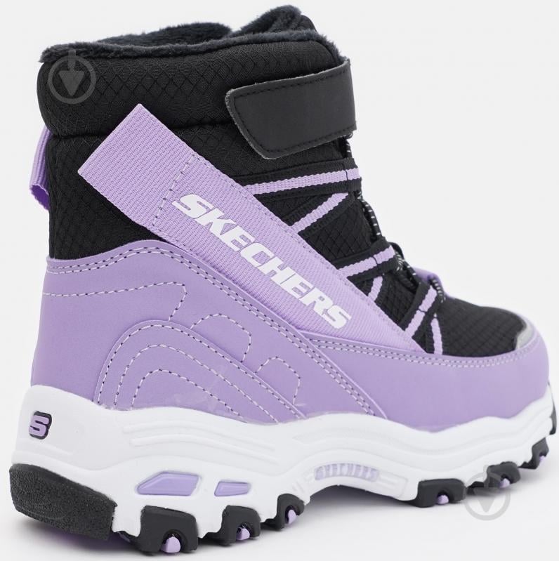 Ботинки для девочек Skechers 664200L BKLV D'Lites р.37 черный с фиолетовым - фото 4 Ботинки для девочек Skechers 664200L BKLV D'Lites р.37 черный с фиолетовым - фото 4