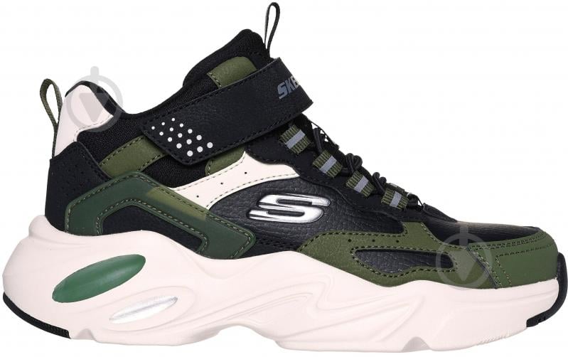 Черевики дитячі Skechers Stamina Airy р.33,5 чорний із зеленим - фото 1 Черевики дитячі Skechers Stamina Airy р.33,5 чорний із зеленим - фото 1