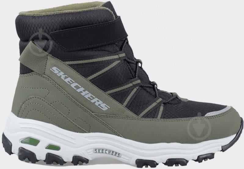 Черевики для хлопчиків Skechers D'Lites р.33,5 чорний із зеленим - фото 1 Черевики для хлопчиків Skechers D'Lites р.33,5 чорний із зеленим - фото 1