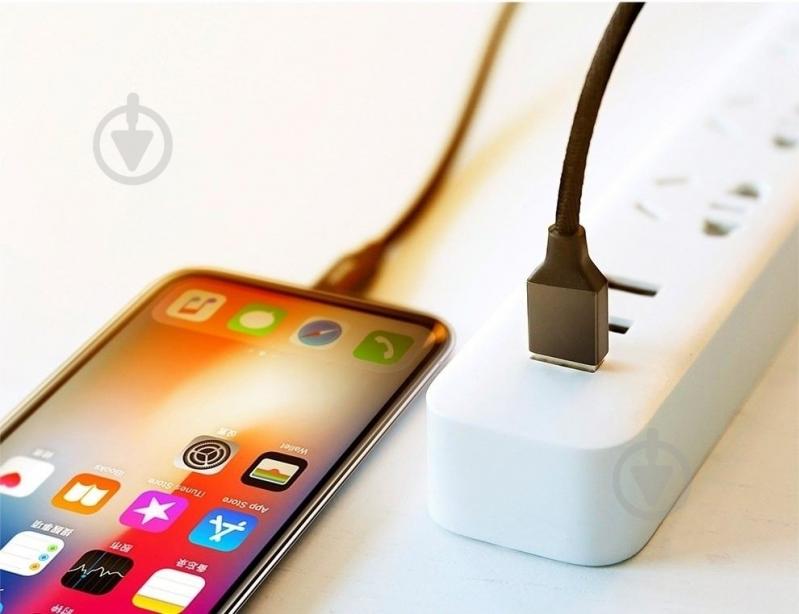 Кабель BASEUS USB to Lightning (CALYW-A01) 1,8 м черный (1011167) - фото 10