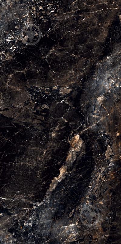 Плитка Cerossa Ceramica Allure black high glossy 60x120 см - фото 2