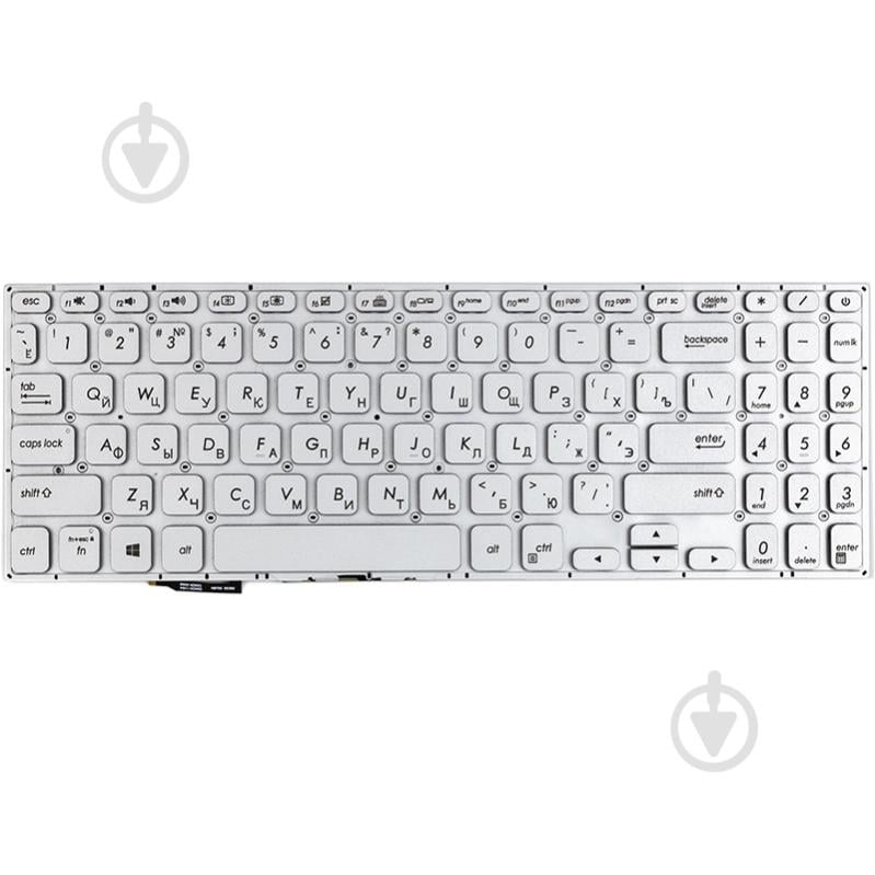 Клавіатура PowerPlant (KB315130) ASUS Vivobook S15 S530U біла, без рамки, з підсвіткою white - фото 1