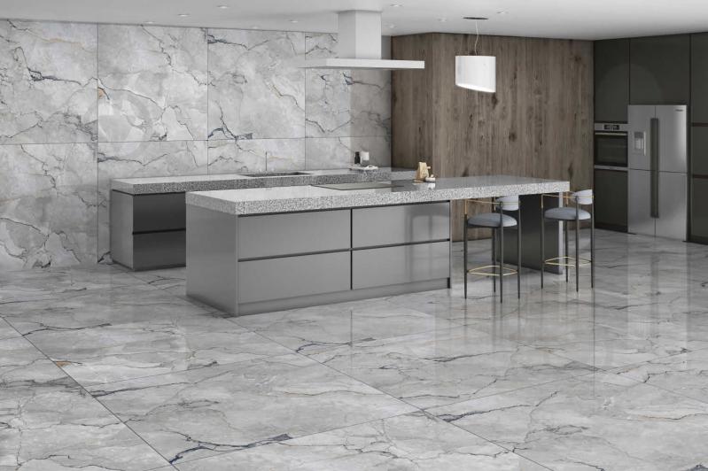 Плитка Cerossa Ceramica Jarvis gris polished 120x120 см - фото 5