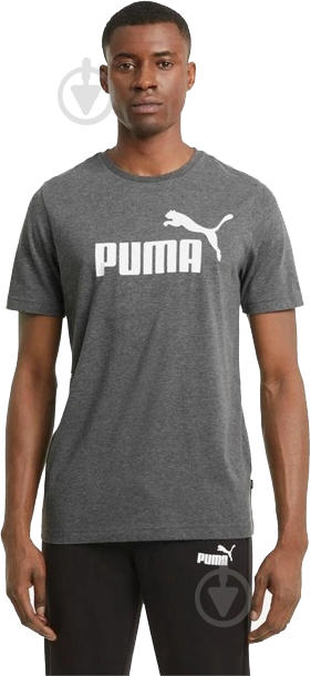 Футболка Puma ESS Heather Tee 58673601 р.L сірий - фото 1